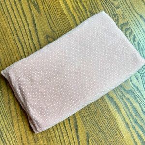 Solly baby wrap in blush swiss dot.